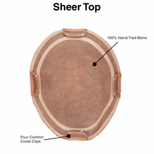 Load image into Gallery viewer, Sheer Top 14 inch Topper from TressAllure