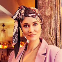 Load image into Gallery viewer, Belisa Turban with Ribbons 1532