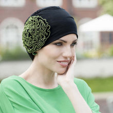 Load image into Gallery viewer, Dahlia Bamboo Cancer Hat by Masumi Headwear
