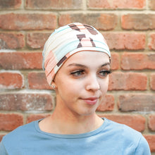 Load image into Gallery viewer, Yoga Bamboo Turban in Printed by Christine Headwear
